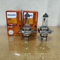 ราคา PHILIPS หลอดไฟหน้ารถยนต์ H4 12V 100 90W ฟิลิปส์ P43t 38 12569RAC1 1 หลอด (22200313802)