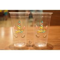ราคา แก้วพลาสติกPP พิมพ์ลายน่ารัก ขนาด16 22ออนซ์ 50ใบ แถว (22127916341)