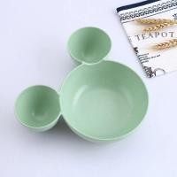 ราคา ชามข้าว 3 หลุม ผลิตจากฟางข้าวสาลี ชามข้าวสาลี (8812666852)