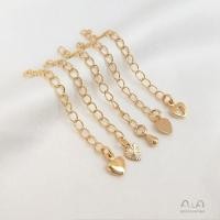 ราคา โซ่ต่อขยายรูปหัวใจหยดน้ำสีในแพ็คทอง14K โซ่ขยายสร้อยคอ Diy สร้อยข้อมือทำด้วยมือเครื่องประดับอัญมณีแรก (17981813938)