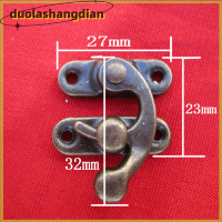 ราคา Duola 5pcs โลหะโบราณจับโค้งหัวเข็มขัดแตรล็อคตะขอเครื่องประดับกล่องกุญแจ (20126367226)