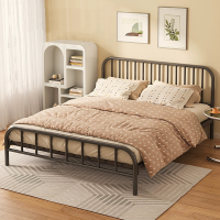 ราคา เตียงเหล็กเรียบง่ายทันสมัย เตียงเหล็ก เตียงเหล็กแบบยุโรป เตียงโครงเหล็กสำหรับงานหนัก เตียงเหล็กขนาดใหญ่3 4 5 6ฟุต (22207536779)