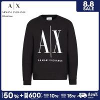 ราคา AX Armani Exchange เสื้อสเวตเชิ้ตผู้ชาย รุ่น AX 8NZMPA ZJ1ZZ1200 สีดำ (21376212750)