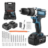 ราคา makita สว่านไร้สาย สว่าน 3 ระบบ 259V สว่านแบต พร้อมแบตเตอรี่ 2 ก้อน สว่านกระแทกไร้สาย (22189513357)