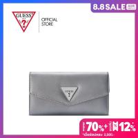 ราคา GUESSกระเป๋าสตางค์ผู้หญิง รุ่น LE860151 LATHAN SLG SLIM CLUTCH สีเงิน (21560290668)