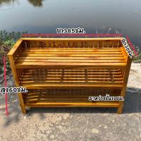 ราคา ชั้นวางรองเท้า ชั้นไม้สักวางรองเท้า พร้อมส่ง (21903373635)