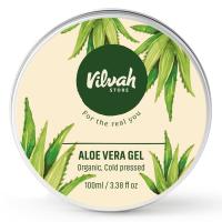 ราคา Vilvah Organic Store Aloe Vera Gel with 99 Pure Natural Aloe Vera for Face Styling Gel for Hair Skin Moisturizer Hydrates and Soothes with Vitamin E and No Paraben 100g Pack of 1 (15639634228)