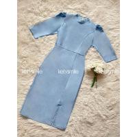 ราคา N518 ชุดเดรสผ้าไหมญี่ปุ่น ทรงเดรสจิตรดา ผ่าหน้าคอจีนแขนศอก (22355270469)