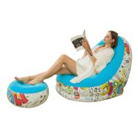 ราคา แถมฟรี ที่สูบลม โซฟาเป่าลม พร้อมที่วางเท้า โซฟาลม เก้าอี้เป่าลม โซฟากึ่งนอน แบบพกพา (20646824907)