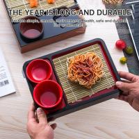 ราคา จานบะหมี่เย็น1ชุดถาดก๋วยเตี๋ยวอุด้งพาสต้าโซบะจานใส่เส้นก๋วยเตี๋ยวโซบะพร้อมจานเสื่อไม้ไผ่และถ้วย (22350559312)