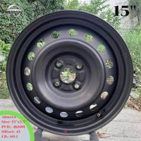 ราคา ล้อกะทะแท้ Nissan Almera ขอบ 15 4รู100 ถอดจากรถป้ายแดง (22407672425)