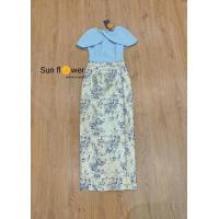 ราคา เชตเสื้อกระโปรงผ้าถุงงานผ้าทอนูน (21905548755)