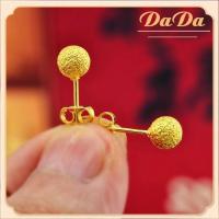 ราคา ต่างหูทองคำแท้ 90 กลมหมุดทองคํา 18k ของแท้ ทอง แท้ หลุด จำนำ (22324322155)