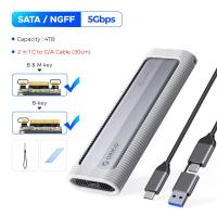 ราคา M 2 Orico อะแดปเตอร์ SATA SSD Enclosure NVMe ปราศจากเครื่องมือ2 In 1ชนิดสายเคเบิลชนิด C USB 3 2 Gen 2 10Gbps NVMe 5Gbps Ngff Sata PCIe สำหรับแล็ปท็อปโทรศัพท์มือถือ (21724000238)