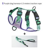ราคา 3D Dog Harness Breathable Mesh Fabric with Dog Leash Anti Pull Dog Vest Harness Adjustable Buckcle (22070402813)