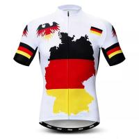 ราคา เสื้อเจอร์ซี่นักปั่นจักรยานลายธงเยอรมันใหม่เสื้อปั่นจักรยานแขนสั้นแห้งเร็วเสื้อขี่จักรยานมืออาชีพ (10511879821)