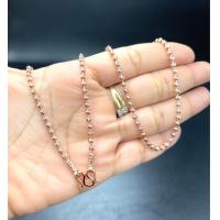 ราคา สร้อยนาค pink gold สวมหัวได้ 24 นิ้ว (21703082891)