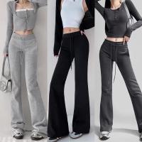 ราคา กางเกงวอร์มขาม้า เนื้อผ้านิ่มใส่สบาย ทรงสายดูขายาว งานป้ายK เอวยางยืดมีเชือกผูก (21769306004)
