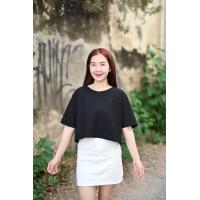 ราคา เฉพาะเสื้อ เสื้อแขนสั้นผูกโบว์ สามารถใส่ได้ทั้ง 2 ด้าน ทั้งด้านหน้า และด้านหลัง (21431954507)