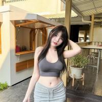 ราคา Aurora fashion thai พร้อมส่ง เสื้อกล้าม ครอปทอป ฟองน้ำในตัว สายไขว้ ด้านหลัง สายคาดหลังเว็กซี่ บราไร้โครงไร้ขอบ สปอร์ตบรา bratop 7934 (21712309079)