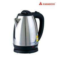ราคา HANABISHI กาต้มน้ำไฟฟ้าสแตนเลส 1 8 ลิตร HMK 6209 มีมอก รับประกัน1ปี electric kettle กาต้มน้ำไร้สาย (22407450933)