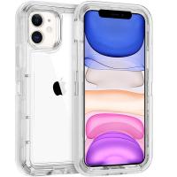 ราคา For iPhone 12 11 13 Pro Max XR XS XSMAX X 6 6S 7 8 Plus 13 Half Clear Transparent Shockproof Armor Glossy Plain Cover Phone Case (15284036944)