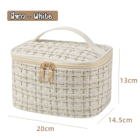 ราคา Haloday กระเป่าเครื่องสำอาง กระเป๋าผ้า กระเป๋า กระเป๋าเก็บเครื่องสำอาง จุของได้เยอะ มีสายแบบถือ (22350422605)