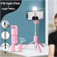 ราคา 4IN1 ไม้เซลฟี ไม้เซลฟี่บลูทูธ เบา ไฟ LED ไม้เซลฟี่พร้อมรีโมท ไม้เซลฟี่แบบไร้สาย น้ำหนักเบา พกพาสะดวก ยืดหดได้ตามอิสระ (21561594610)