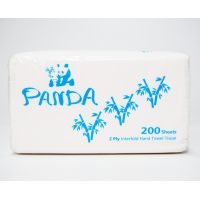 ราคา Panda กระดาษเช็ดมือชนิดแผ่น หนา 2 ชั้น บรรจุ 200 แผ่น ห่อ x 1 ห่อ 200 แผ่น (21963181216)