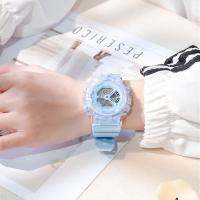 ราคา นาฬิกาสปอร์ต เรืองแสง ใส กันน้ำ นาฬิกามัลติฟังก์ชั่น นาฬิกาอิเล็กทรอนิกส์ สำหรับผู้ชายและผู้หญิง Sports watch COD (21631567553)