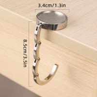 ราคา On Sale กระเป๋าถือกระเป๋าพับได้ที่แขวนกระเป๋ากระเป๋าโท้ทกระเป๋าโลหะที่ใส่ที่แขวนกระเป๋ากับโต๊ะ (21450129973)