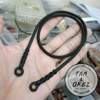 ราคา สร้อยคอเชือกร่ม ถักห่วง แขวนพระเครื่อง 3 ห่วง เชือกร่ม 4 มิล (18696463444)