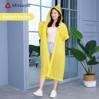ราคา Mitsushi เสื้อกันฝน EVA กันน้ำ แบบหนา เสื้อกันฝนแฟชั่น กระเป๋าเดินทางฉุกเฉิน เสื้อกันฝนกันน้ำ Rain Coats (22306490371)