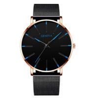 ราคา Geneva นาฬิกาข้อมือควอตซ์แฟชั่น สไตล์ใหม่ เรียบง่าย สไตล์นักธุรกิจ สําหรับผู้ชายและผู้หญิง (18328853400)