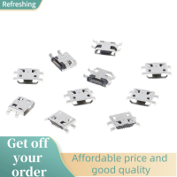 ราคา Lowest price Refreshing 10 pcs Type B Micro USB 5 PIN FEMALE Charger MOUNT JACK Connector Port SOCKET (21642466010)