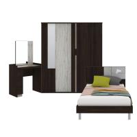 ราคา SB Design Square SB FURNITURE ชุดห้องนอน ขนาด 3 5 ฟุต รุ่น Econi สีเข้มลายไม้ธรรมชาติ (9197194902)