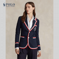 ราคา Polo Ralph Lauren เสื้อเบลเซอร์ผู้หญิง Grosgrain Trim Terry Blazer รุ่น WMPOOTWN5V20233 สีฟ้า (21846667076)