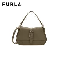 ราคา FURLA กระเป๋าถือผู้หญิง รุ่น FURLA FLOW M TOP HANDLE สี SAGE (21495767966)