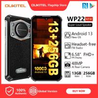ราคา Oukitel WP22แอนดรอยด์13GB 256GB โทรศัพท์ทนทาน6 58 FHD 10000MAh IP68 IP69K มือถือ48MP กล้อง AF 20MP กล้องการมองเห็นได้ในเวลากลางคืน2MP Helio ID SOS OTG เอ็นเอฟซี GPS สมาร์ทโฟน (22298320158)