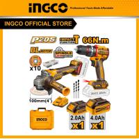 ราคา INGCO Combo Set สว่านกระแทก 20V เครื่องเจียร์ 20V CKLI2027310 (22373580957)