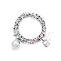 ราคา Tiffany Co Tiffany 18k สร้อยข้อมือสีเหลือง กุหลาบ ทองคำขาวขนาดเล็กสร้อยข้อมือดีไซน์เนอร์แบรนด์หรู (22421601311)