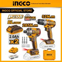 ราคา INGCO Combo Set สว่านไร้สาย ไขควงกระแทก 285 N m CKLI20272 (22374151073)