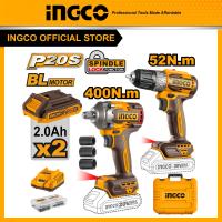 ราคา INGCO Combo Set สว่านไร้สาย บล็อคกระแทก 700 N m CKLI20271 (22374079943)
