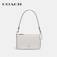 ราคา COACH กระเป๋าสะพายข้างผู้ชายรุ่น Pouch Bag With Signature Canvas Interior CJ797 CHK สีขาว (22320283889)