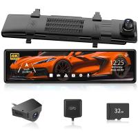 ราคา REDTIGER T27 Mirror Dash Cam Front and Rear 4K 2 5K Rear View Mirror Camera 11 UHD Touch Screen Rearview Mirror Backup Camera Night Vision GPS Reverse Assistance Parking Monitor 32GB Card (22068261747