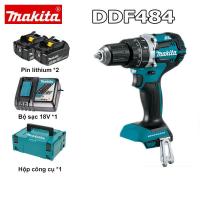 ราคา ของแท้ 100 Makita สว่านไร้สาย DDF484 ไขควงไร้สาย ไขควงไร้แปรงถ่าน มาพร้อมกับแบตเตอรี่ลิเธียม 18V สองก้อน Brushless ขับเคลื่อนหัวสว่านไฟฟ้า ลิเธียมไอออนขับเคลื่อนหัวสว่าน สว่านปรับแรงบิดddf484 (2248814