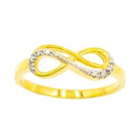 ราคา Happy Jewelry แหวนอินฟินิตี้เส้นคู่ ฝังเพชรด้านข้าง สวยๆ ทองแท้ 9k 37 5 เพชรเกสร ME868 (21835621274)
