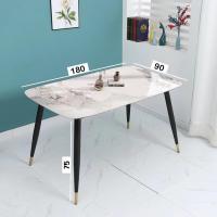 ราคา Slate dining table โต๊ะอาหารหินชนวน โต๊ะทานอาหาร โต๊ะรับแขก โต๊ะประชุม โต๊ะหินอ่อนท็อปเงา สไตล์มินิมอล พร้อมส่งที่ไทย เก้าอี้ขายแยก (21593871907)