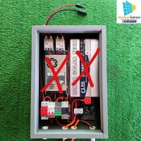 ราคา ชุดนอนนา โซล่าเซลล์ ชุดตู้คอนโทรลอินเวอร์เตอร์ 5500W 24V DC to 220V AC บ้านสวน (22214218595)