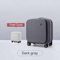 ราคา Mixi 18นิ้วผู้หญิงเปิดด้านหน้าCarry Onกระเป๋าเดินทางผู้ชายเปิดด้านข้างน้ำหนักเบาและทนทานเคสมือถืออะลูมิเนียมกระเป๋าลากM9260 (7521346166)